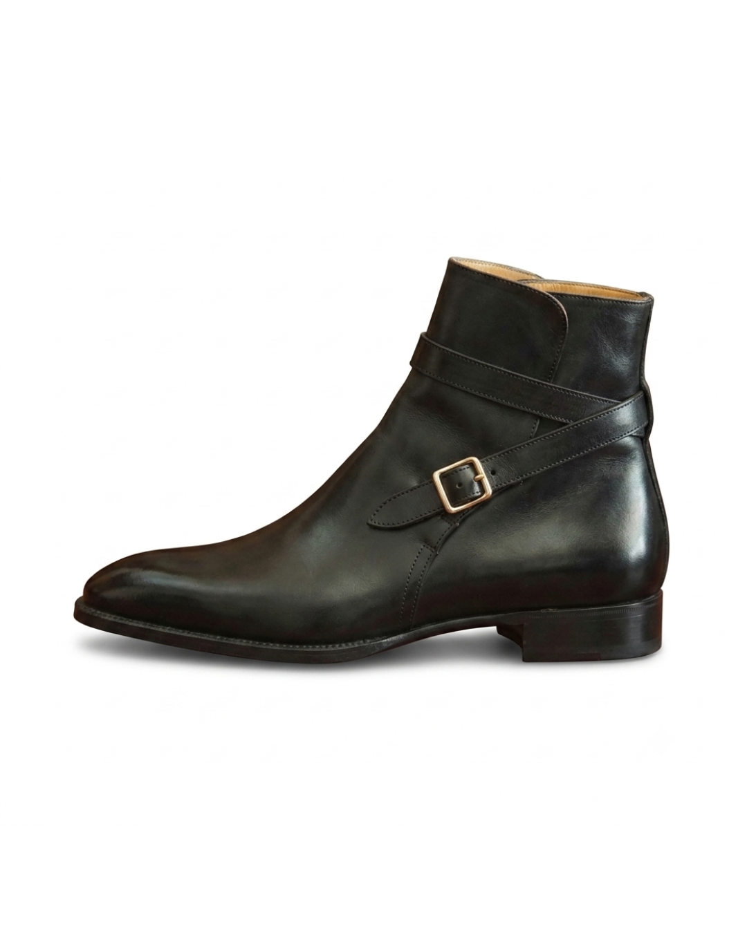 Handmade men's L'Ombre Monk leather monk boots