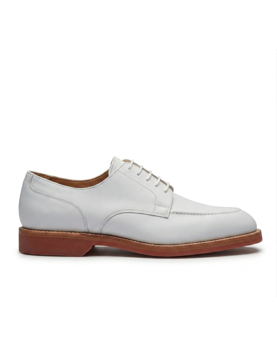 Handmade Men's Riviera White Leather Loafers