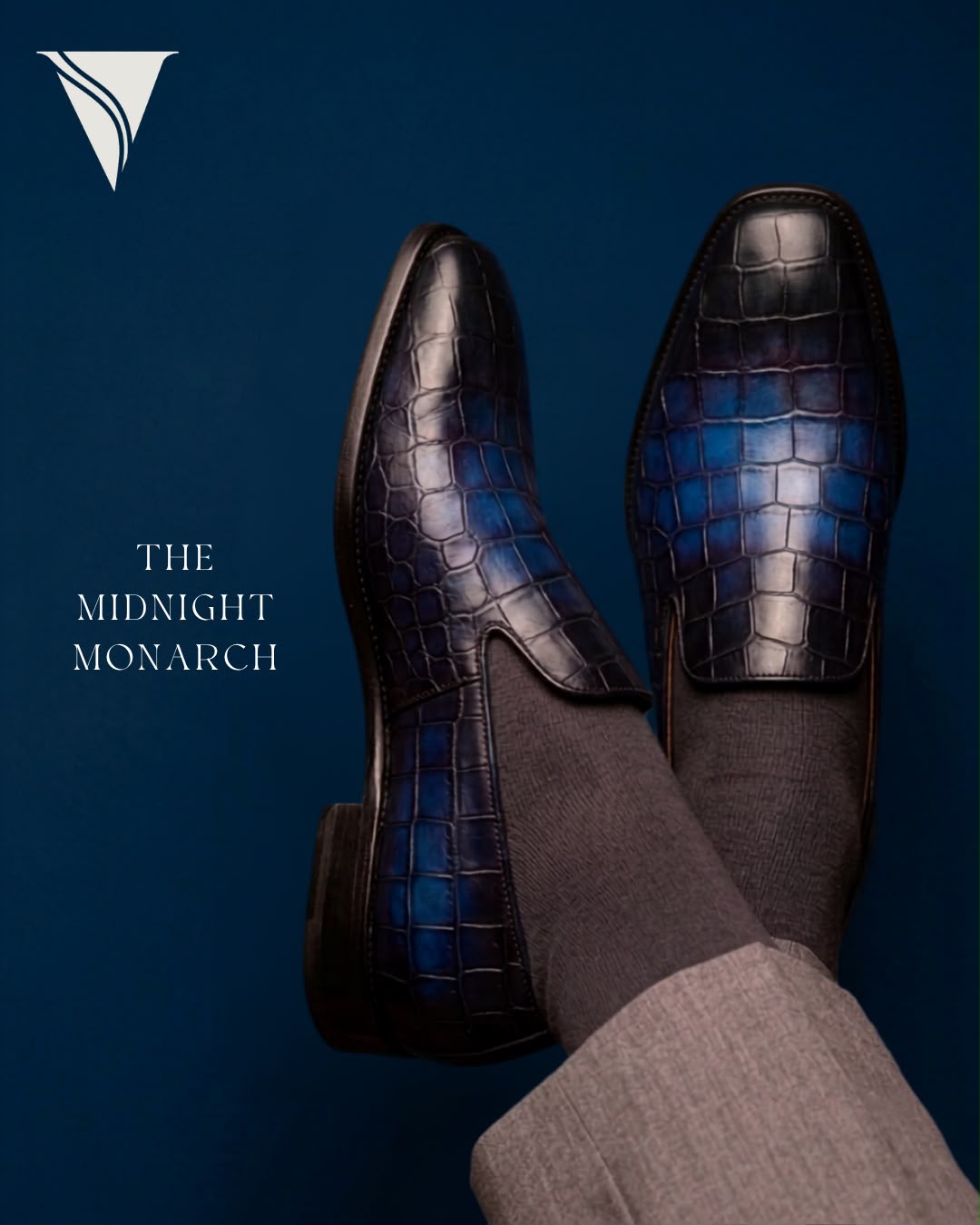 Handmade Men's Midnight Monarch Leather Oxford Shoes