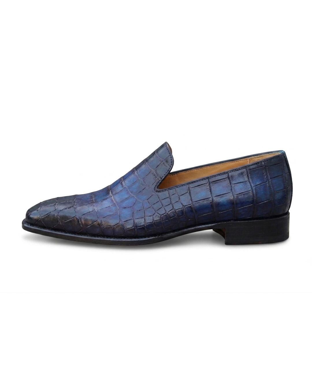 Handmade Men's Midnight Monarch Leather Oxford Shoes