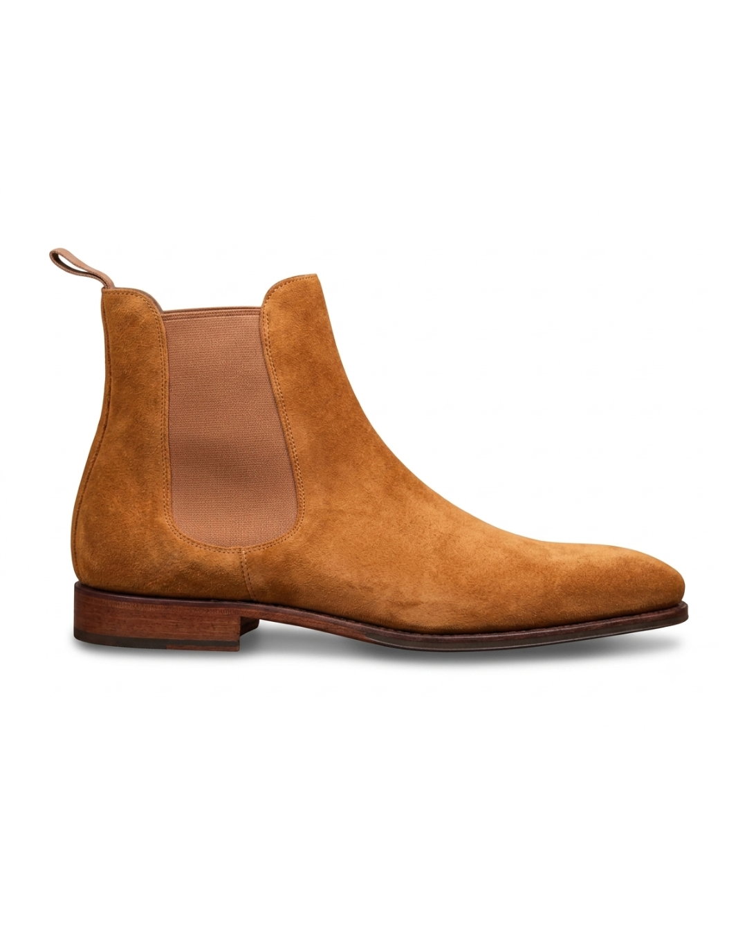 Handmade men's Amber Chelsea leather boots