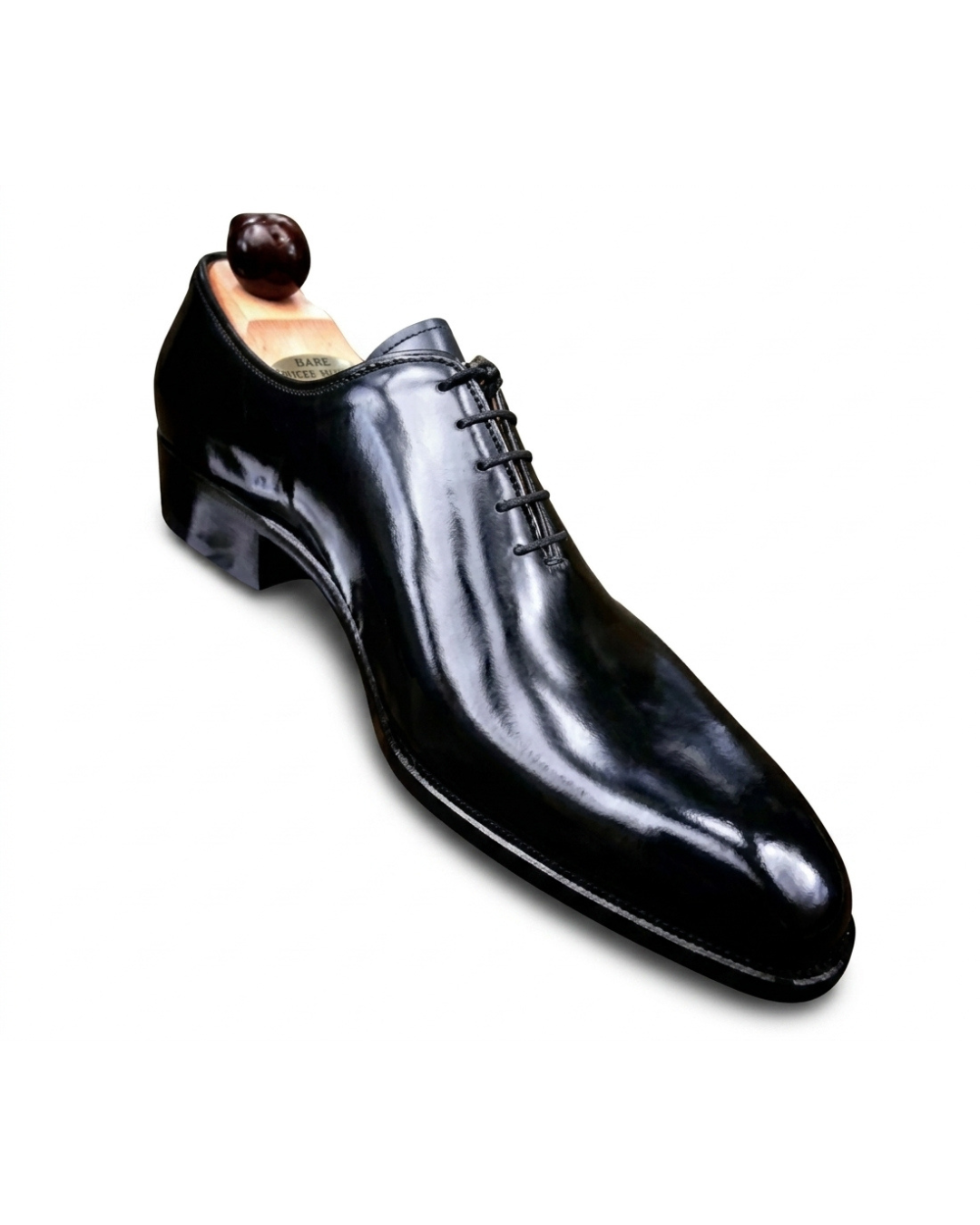 Handmade Men's Obsidian Sovereign Wholecut Oxford Shoes