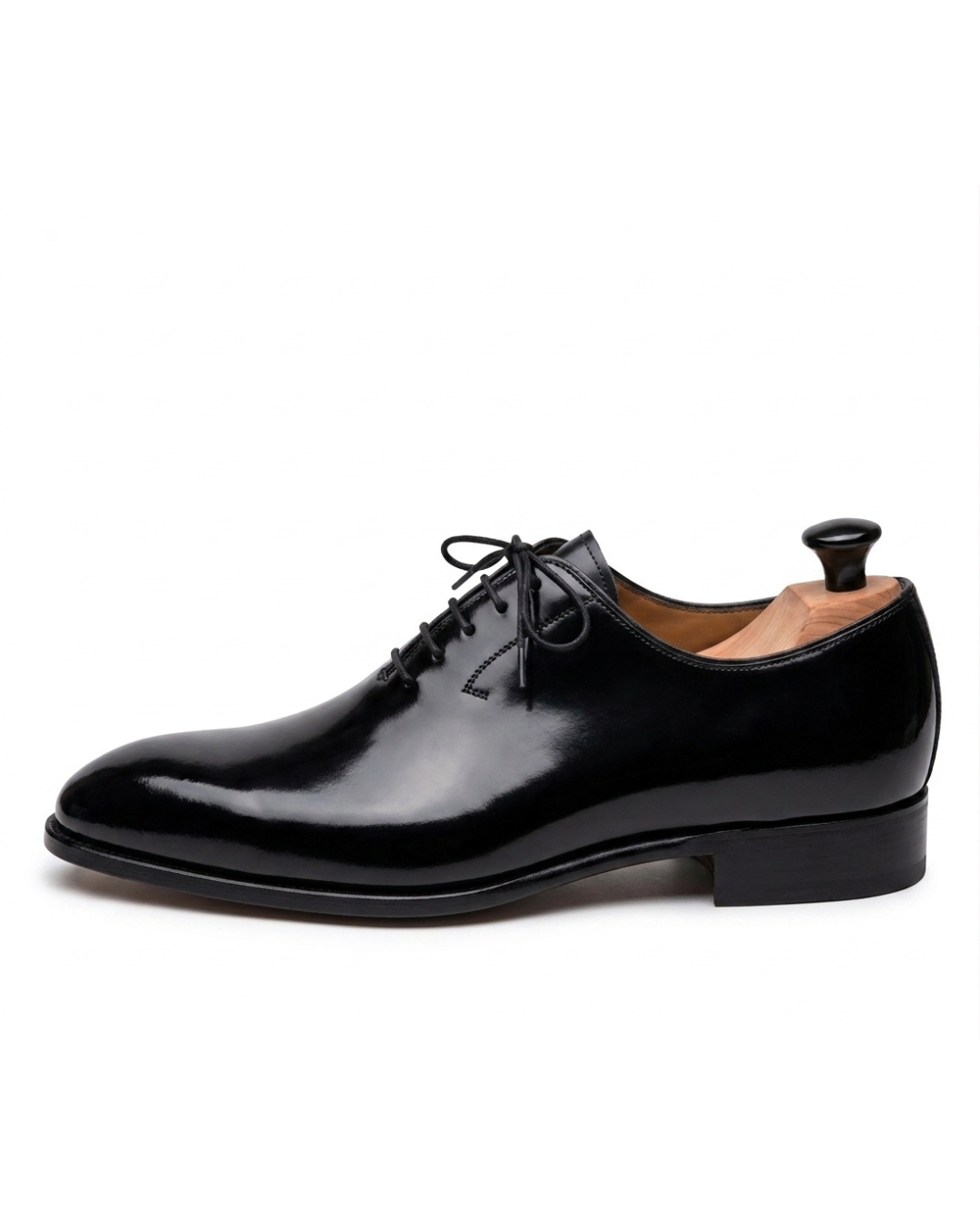 Handmade Men's Obsidian Sovereign Wholecut Oxford Shoes
