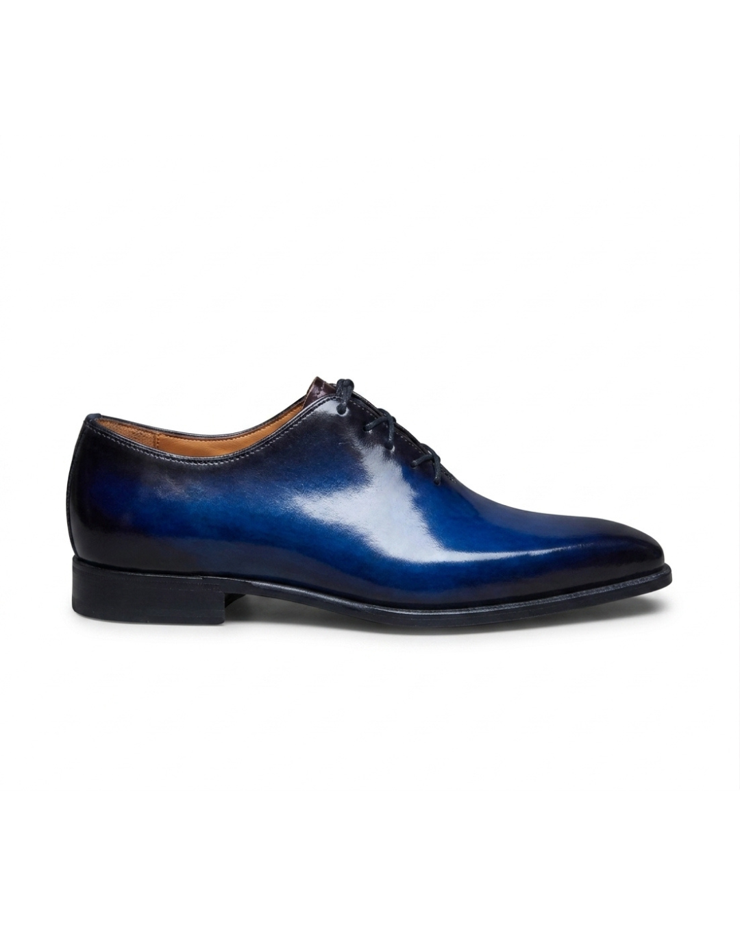 Handmade men's Sapphire Fade leather Oxford shoes