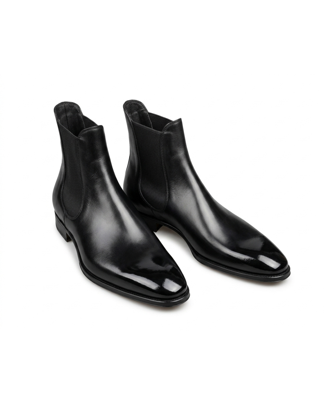 Handmade men's Stealth Silhouette leather Oxford shoes