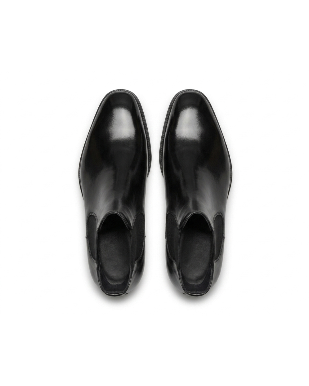 Handmade men's Stealth Silhouette leather Oxford shoes