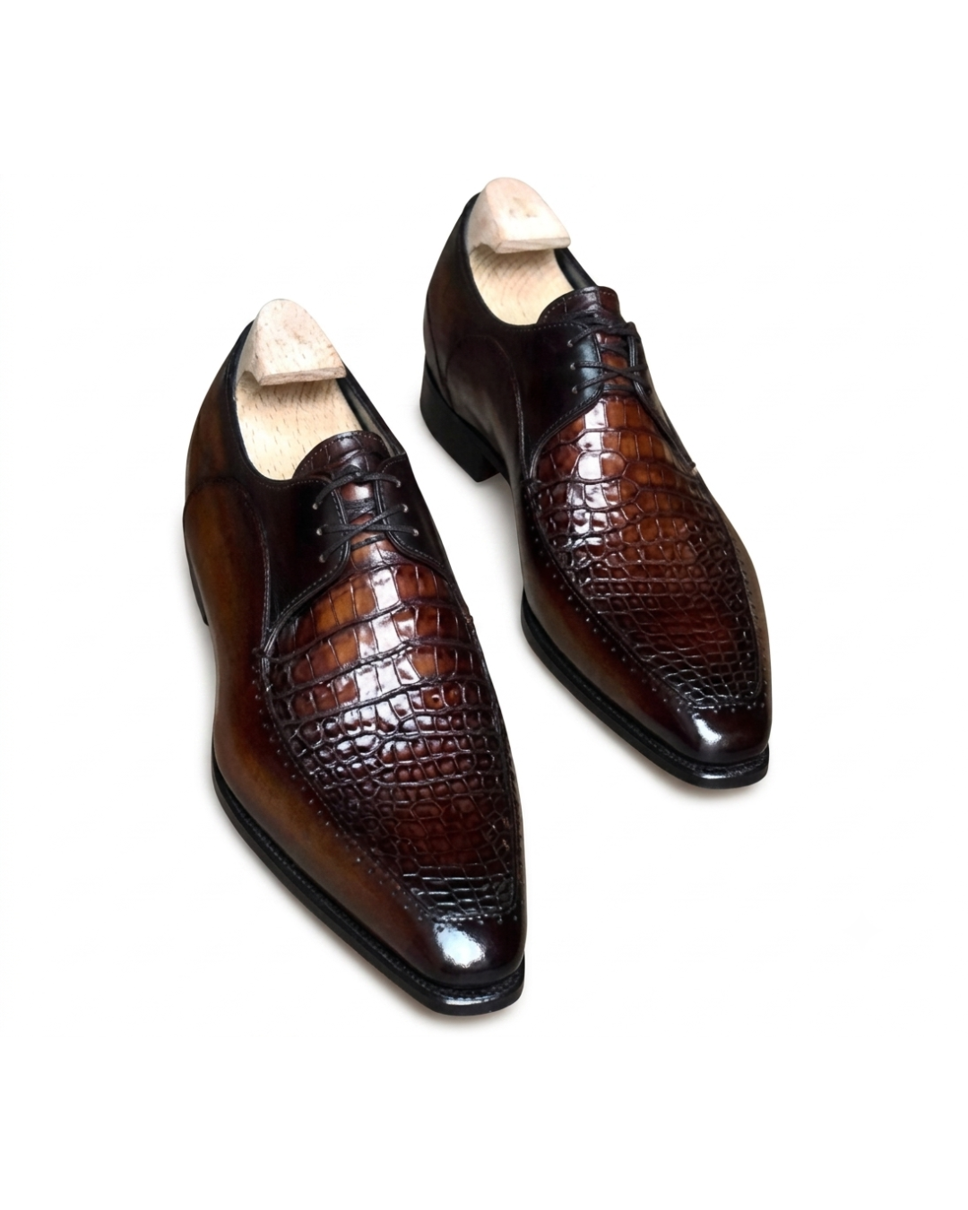 Handmade Men's Tuscan Monarch Leather Oxford Shoes